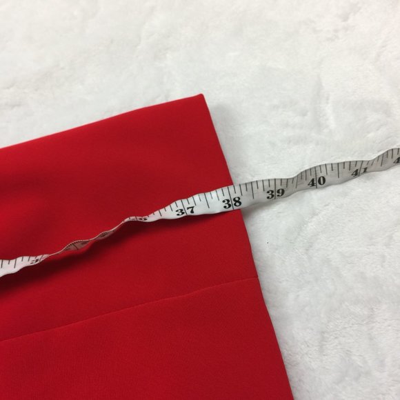 Niteline Della Roufagali Sheath Dress Size 10 Womans Red Halter Beaded Open Back - Picture 10 of 15